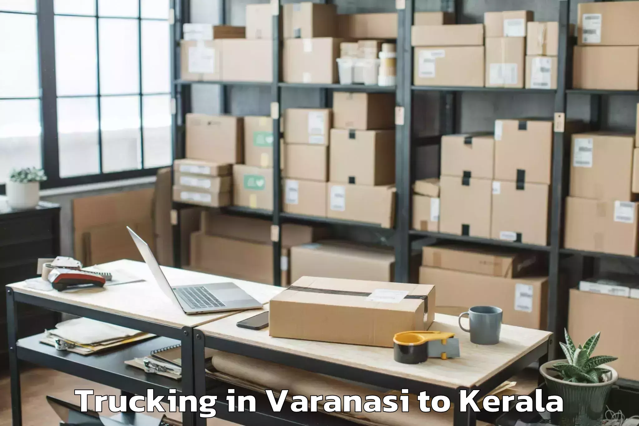 Quality Varanasi to Marayur Trucking